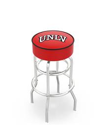  UNLV 30" Double-Ring Swivel Bar Stool with Chrome Finish   