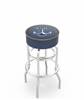  US Naval Academy (NAVY) 30" Double-Ring Swivel Bar Stool with Chrome Finish   
