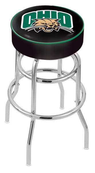  Ohio University 30" Double-Ring Swivel Bar Stool with Chrome Finish   