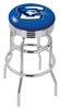  Creighton 25" Double-Ring Swivel Counter Stool with Chrome Finish  