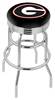  Georgia "G" 25" Double-Ring Swivel Counter Stool with Chrome Finish  