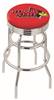  Illinois State 25" Double-Ring Swivel Counter Stool with Chrome Finish  