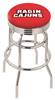  Louisiana-Lafayette 25" Double-Ring Swivel Counter Stool with Chrome Finish  