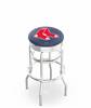 Boston Red Sox 25" Doubleing Swivel Counter Stool with Chrome Finish  