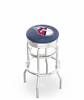  Cleveland Guardians 25" Doubleing Swivel Counter Stool with Chrome Finish  