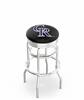  Colorado Rockies 25" Doubleing Swivel Counter Stool with Chrome Finish  