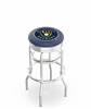  Milwaukee Brewers 25" Doubleing Swivel Counter Stool with Chrome Finish  