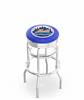  New York Mets 25" Doubleing Swivel Counter Stool with Chrome Finish  