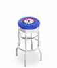  Texas Rangers 25" Doubleing Swivel Counter Stool with Chrome Finish  