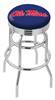 Ole' Miss 25" Double-Ring Swivel Counter Stool with Chrome Finish  