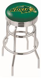  North Dakota State 25" Double-Ring Swivel Counter Stool with Chrome Finish  