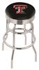  Texas Tech 25" Double-Ring Swivel Counter Stool with Chrome Finish  