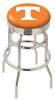  Tennessee 25" Double-Ring Swivel Counter Stool with Chrome Finish  