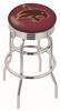  Texas State 25" Double-Ring Swivel Counter Stool with Chrome Finish  