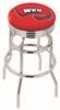  Western Kentucky 25" Double-Ring Swivel Counter Stool with Chrome Finish  