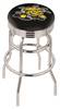  Wichita State 25" Double-Ring Swivel Counter Stool with Chrome Finish  