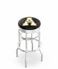  L7C3C Appalachian State 30" Double-Ring Swivel Bar Stool with Chrome Finish  