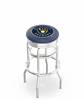  Milwaukee Brewers 30" Doubleing Swivel Bar Stool with Chrome Finish  