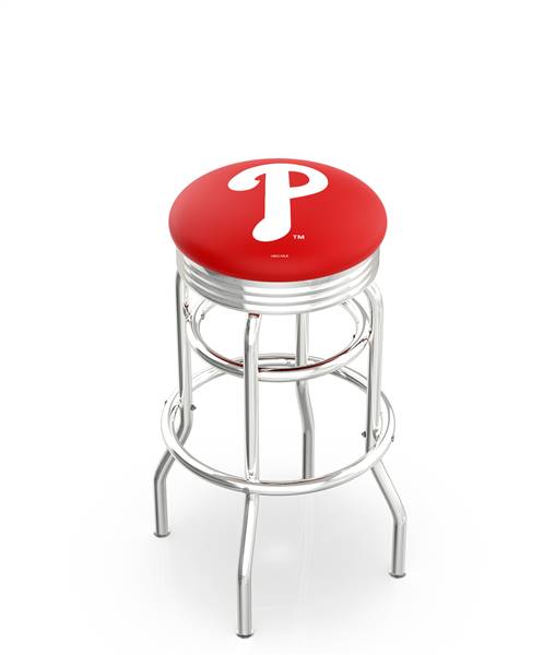  Philadelphia Phillies 30" Doubleing Swivel Bar Stool with Chrome Finish  