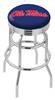  Ole' Miss 30" Double-Ring Swivel Bar Stool with Chrome Finish  