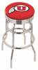  Utah 30" Double-Ring Swivel Bar Stool with Chrome Finish  