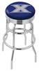  Xavier 30" Double-Ring Swivel Bar Stool with Chrome Finish  