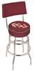  Florida State (Script) 25" Double-Ring Swivel Counter Stool with Chrome Finish  