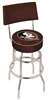  Florida State (Head) 25" Double-Ring Swivel Counter Stool with Chrome Finish  