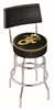  Georgia Tech 25" Double-Ring Swivel Counter Stool with Chrome Finish  