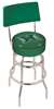  Hawaii 25" Double-Ring Swivel Counter Stool with Chrome Finish  