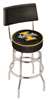  Idaho 25" Double-Ring Swivel Counter Stool with Chrome Finish  