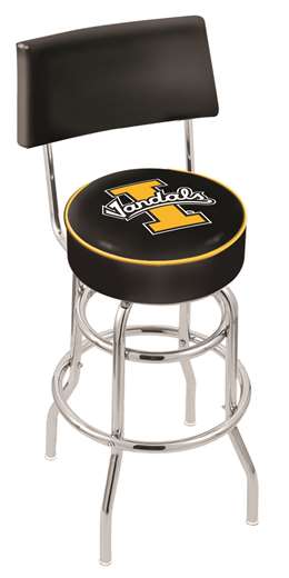  Idaho 25" Double-Ring Swivel Counter Stool with Chrome Finish  