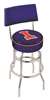  Illinois 25" Double-Ring Swivel Counter Stool with Chrome Finish  