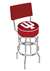  Indiana 25" Double-Ring Swivel Counter Stool with Chrome Finish  