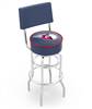  Cleveland Guardians 25" Doubleing Swivel Counter Stool with Chrome Finish  