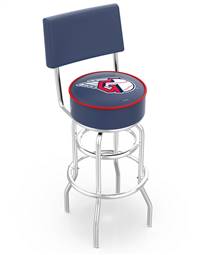  Cleveland Guardians 25" Doubleing Swivel Counter Stool with Chrome Finish  