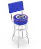  New York Mets 25" Doubleing Swivel Counter Stool with Chrome Finish  