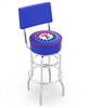  Texas Rangers 25" Doubleing Swivel Counter Stool with Chrome Finish  