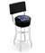  Memphis 25" Double-Ring Swivel Counter Stool with Chrome Finish  