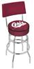  Montana 25" Double-Ring Swivel Counter Stool with Chrome Finish  