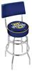  Marquette 25" Double-Ring Swivel Counter Stool with Chrome Finish  