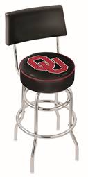  Oklahoma 25" Double-Ring Swivel Counter Stool with Chrome Finish  