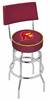  USC Trojans 25" Double-Ring Swivel Counter Stool with Chrome Finish  