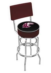  Southern Illinois 25" Double-Ring Swivel Counter Stool with Chrome Finish  