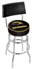  Southern Miss 25" Double-Ring Swivel Counter Stool with Chrome Finish  