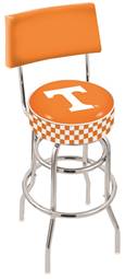  Tennessee 25" Double-Ring Swivel Counter Stool with Chrome Finish  