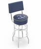  US Naval Academy (NAVY) 25" Double-Ring Swivel Counter Stool with Chrome Finish  