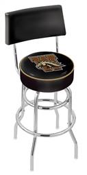  Western Michigan 25" Double-Ring Swivel Counter Stool with Chrome Finish  