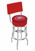 Montreal Canadiens 30" Double-Ring Swivel Bar Stool with Chrome Finish   