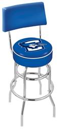  Creighton 30" Double-Ring Swivel Bar Stool with Chrome Finish  